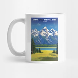 Grand Teton National Park  Travel Poster Mug